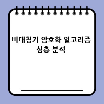 비대칭키 암호화 알고리즘 심층 분석