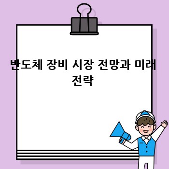 반도체 장비 시장 전망과 미래 전략