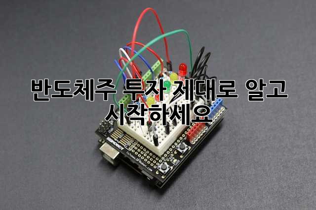 반도체주 투자, 제대로 알고 시작하세요!