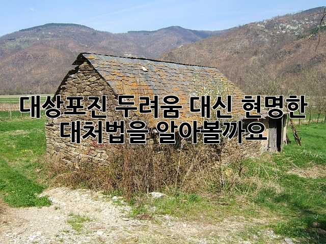 대상포진, 두려움 대신 현명한 대처법을 알아볼까요?