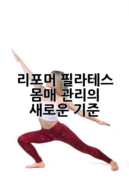 리포머 필라테스: 몸매 관리의 새로운 기준