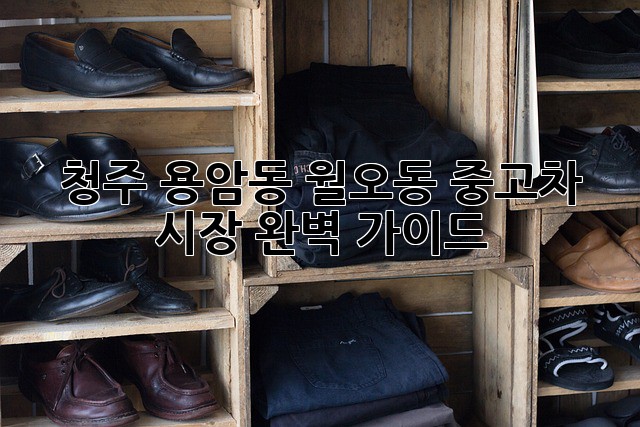 청주 용암동 월오동 중고차 시장 완벽 가이드