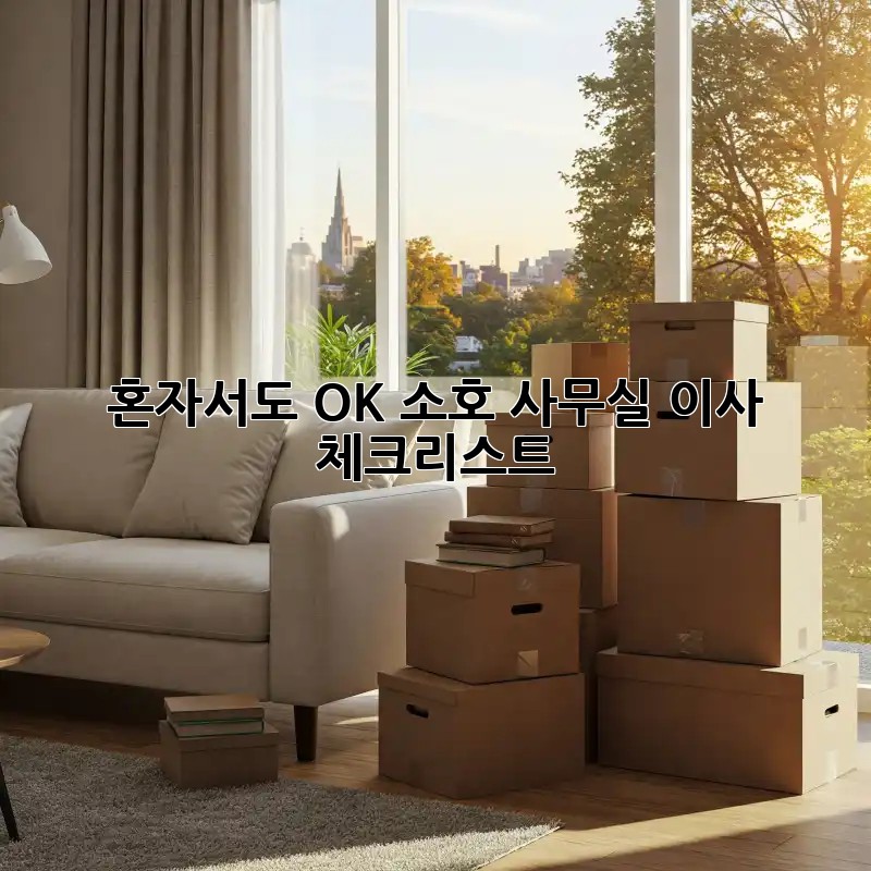 혼자서도 OK! 소호 사무실 이사 체크리스트
