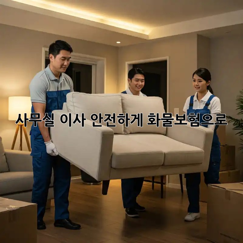 사무실 이사, 안전하게 화물보험으로!