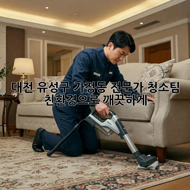 대전 유성구 가정동 전문가 청소팀: 친환경으로 깨끗하게! ✨