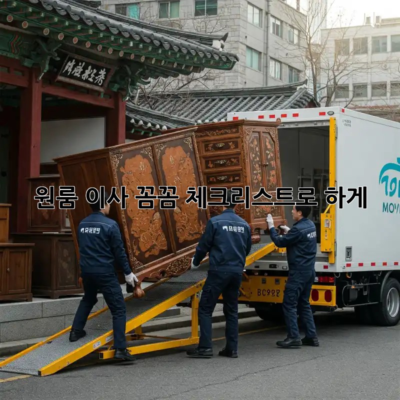 원룸 이사, 꼼꼼 체크리스트로 轻松하게!