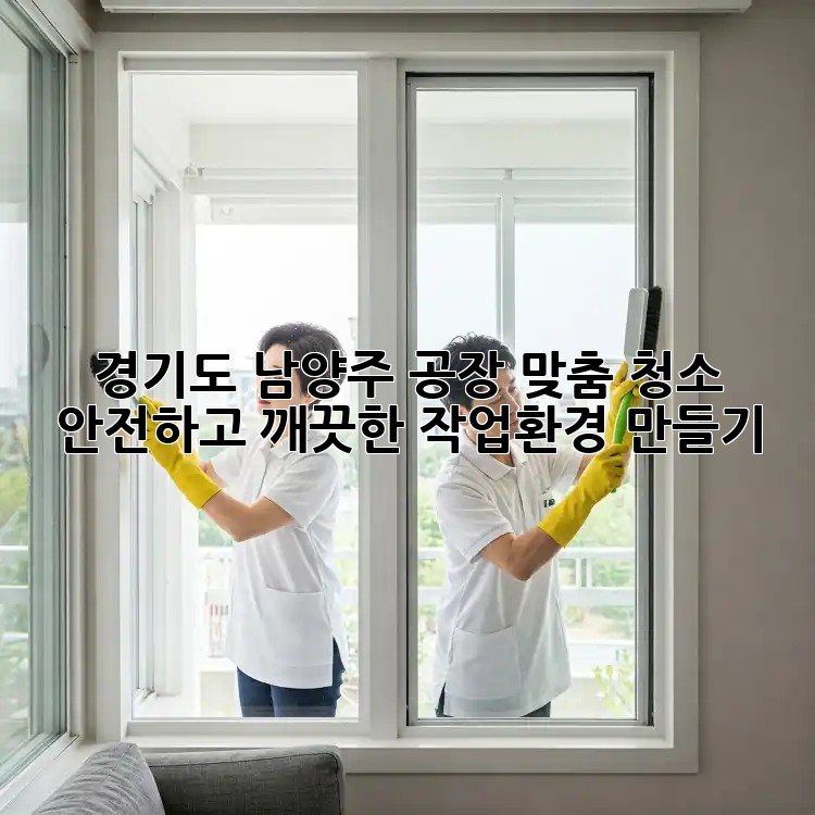 경기도 남양주 공장 맞춤 청소: 안전하고 깨끗한 작업환경 만들기